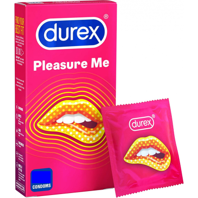 Durex Pleasure Me Ribbed & Dotted Condoms 3 Pack